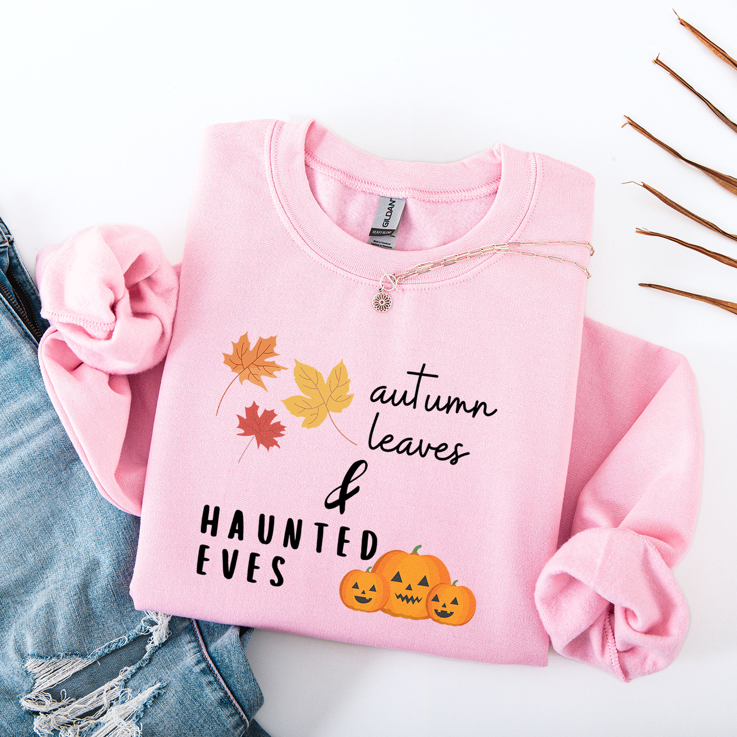 Autumn Leaves & Haunted Eves Crewneck