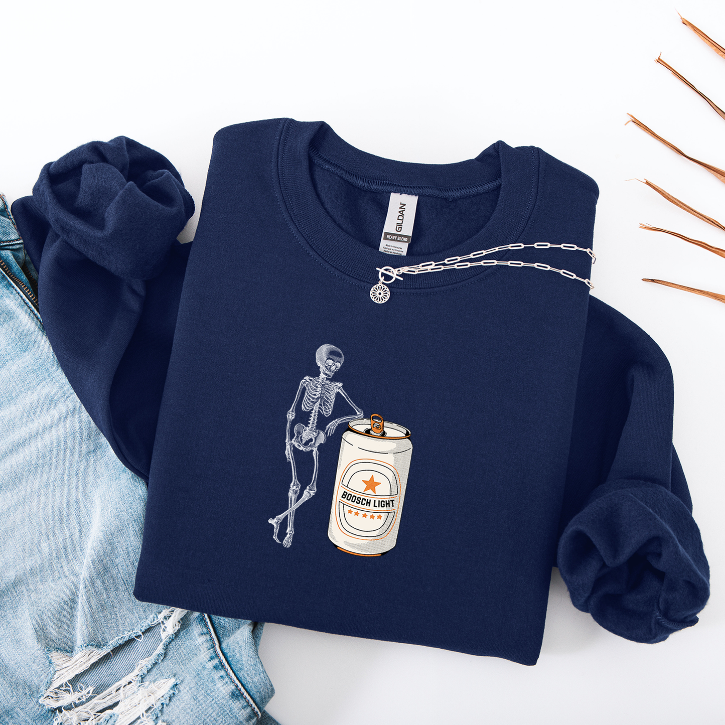 Boosch Light Skeleton Crewneck