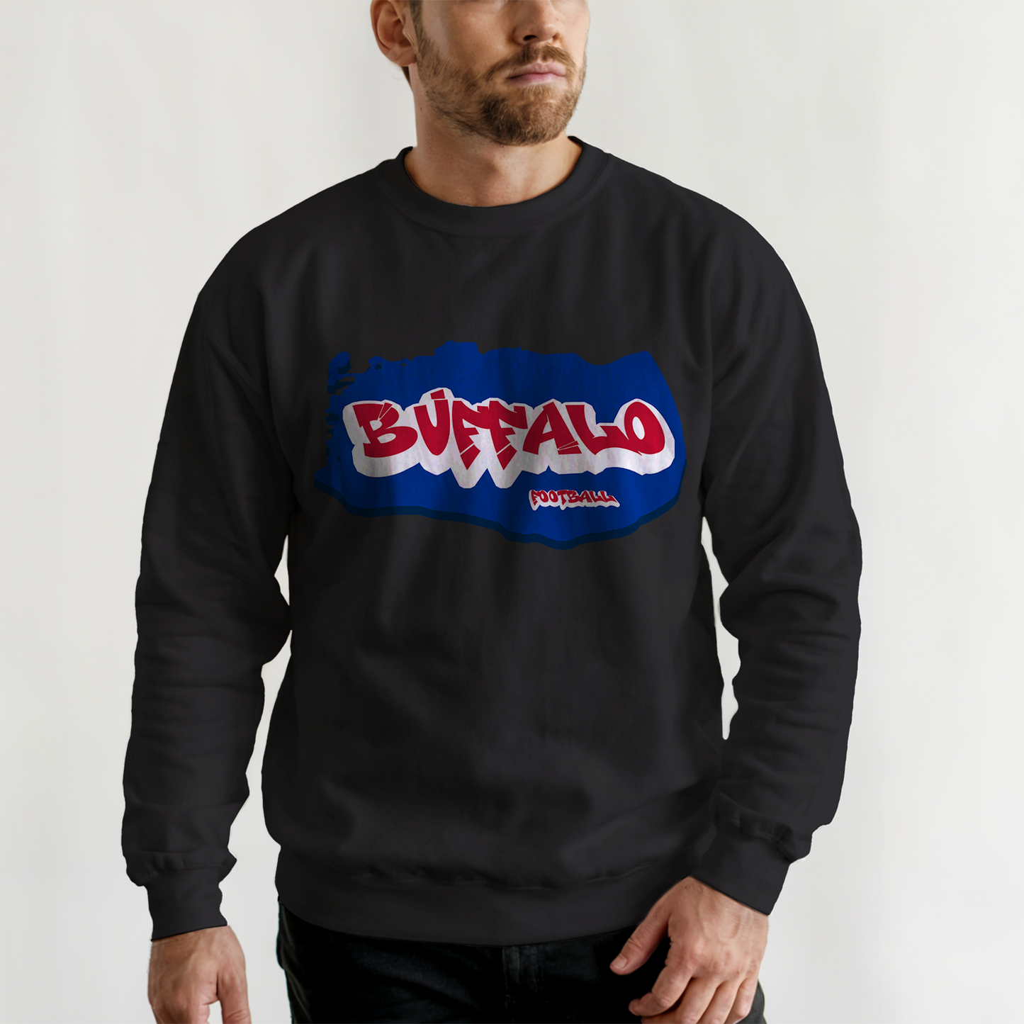 Buffalo Football Graffiti Crewneck