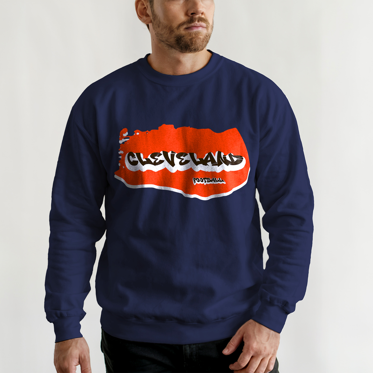 Cleveland Football Graffiti Crewneck