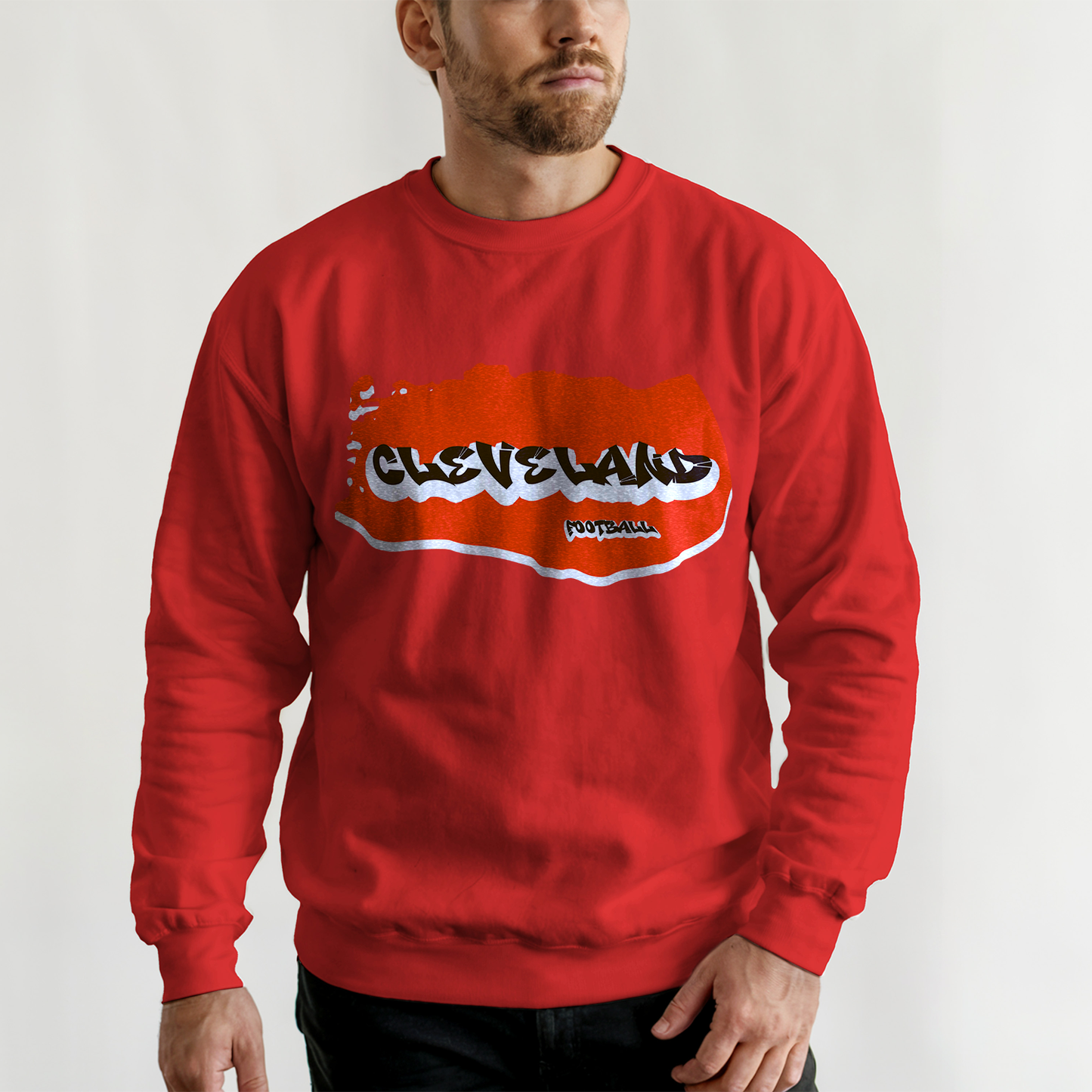 Cleveland Football Graffiti Crewneck