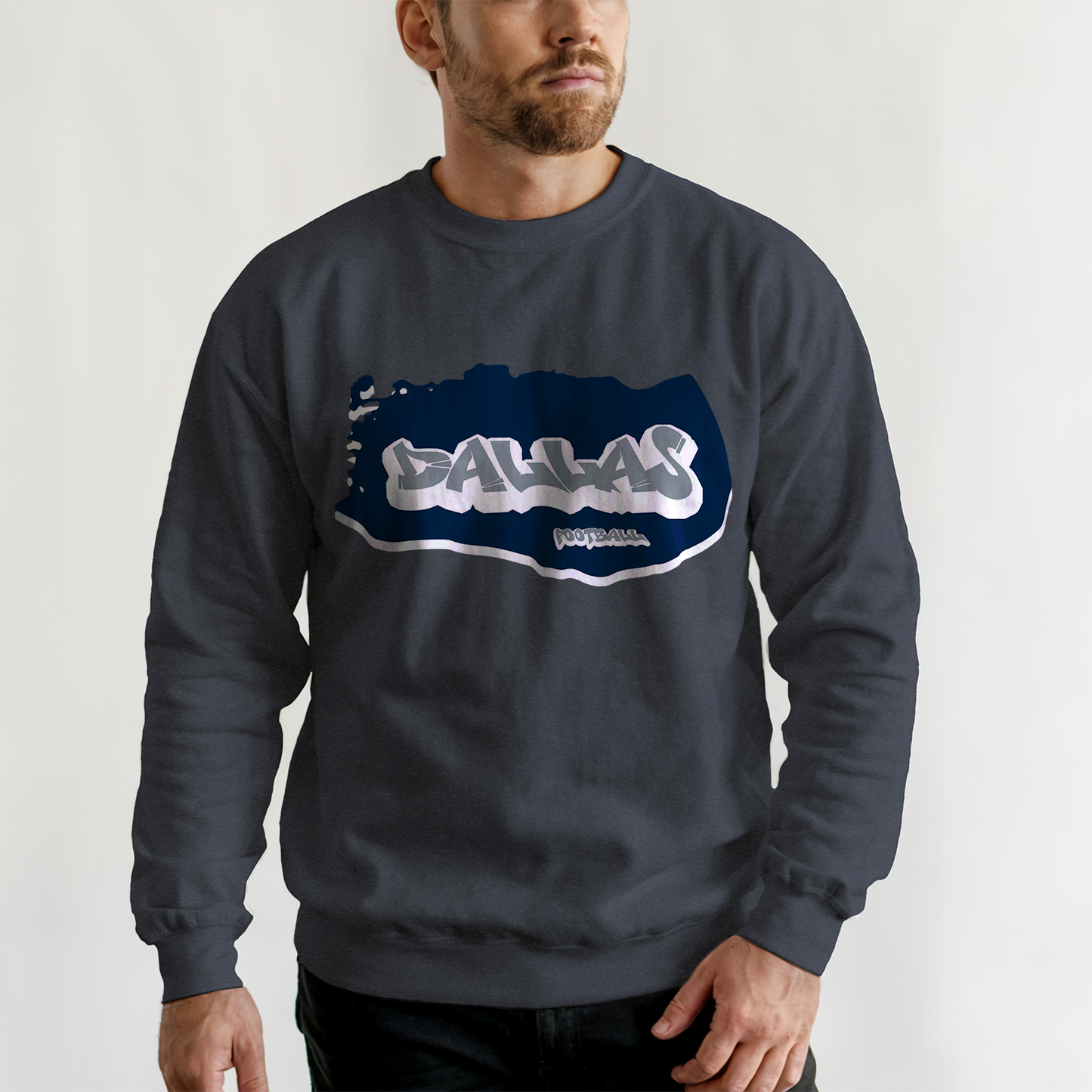 Dallas Football Graffiti Crewneck