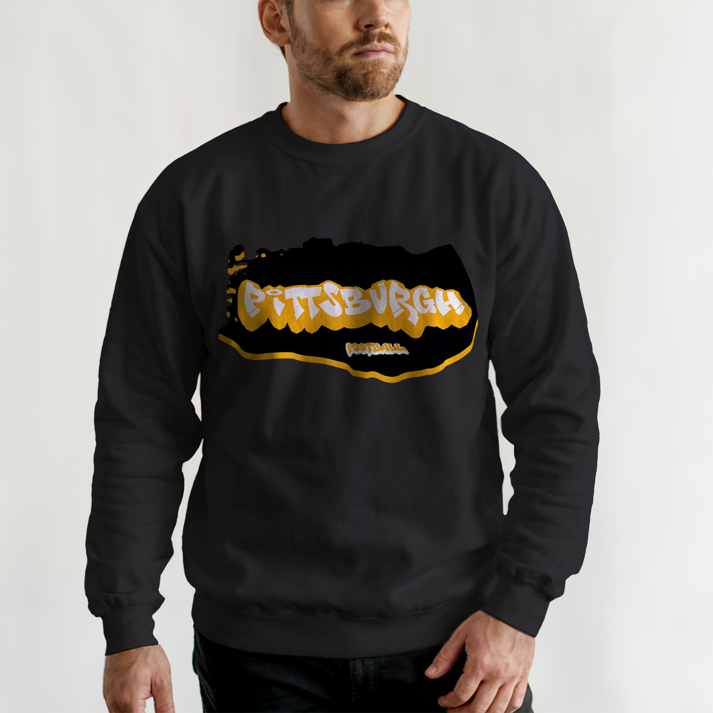 Pittsburgh Football Graffiti Crewneck