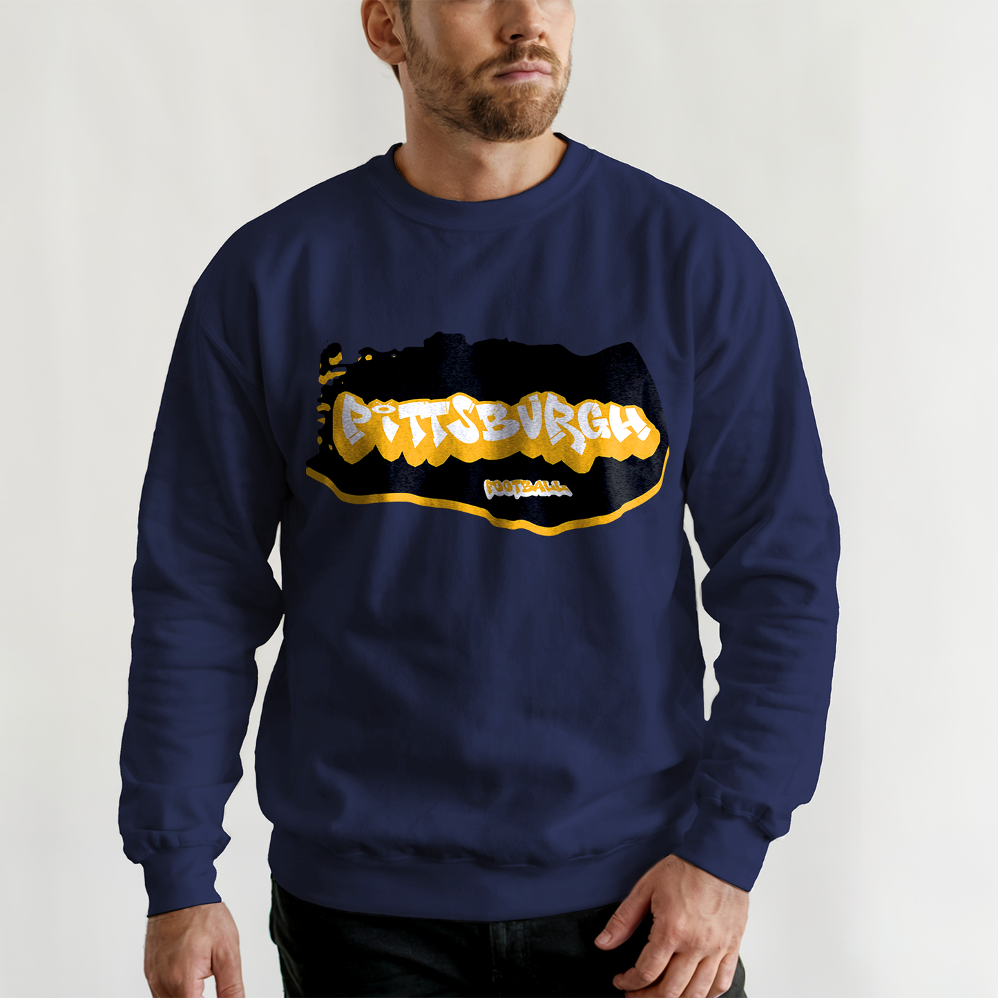 Pittsburgh Football Graffiti Crewneck