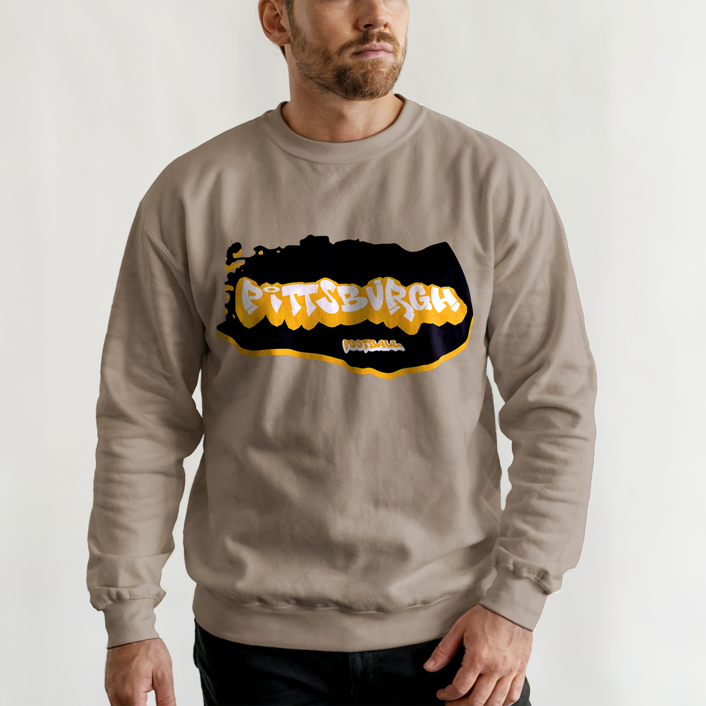 Pittsburgh Football Graffiti Crewneck