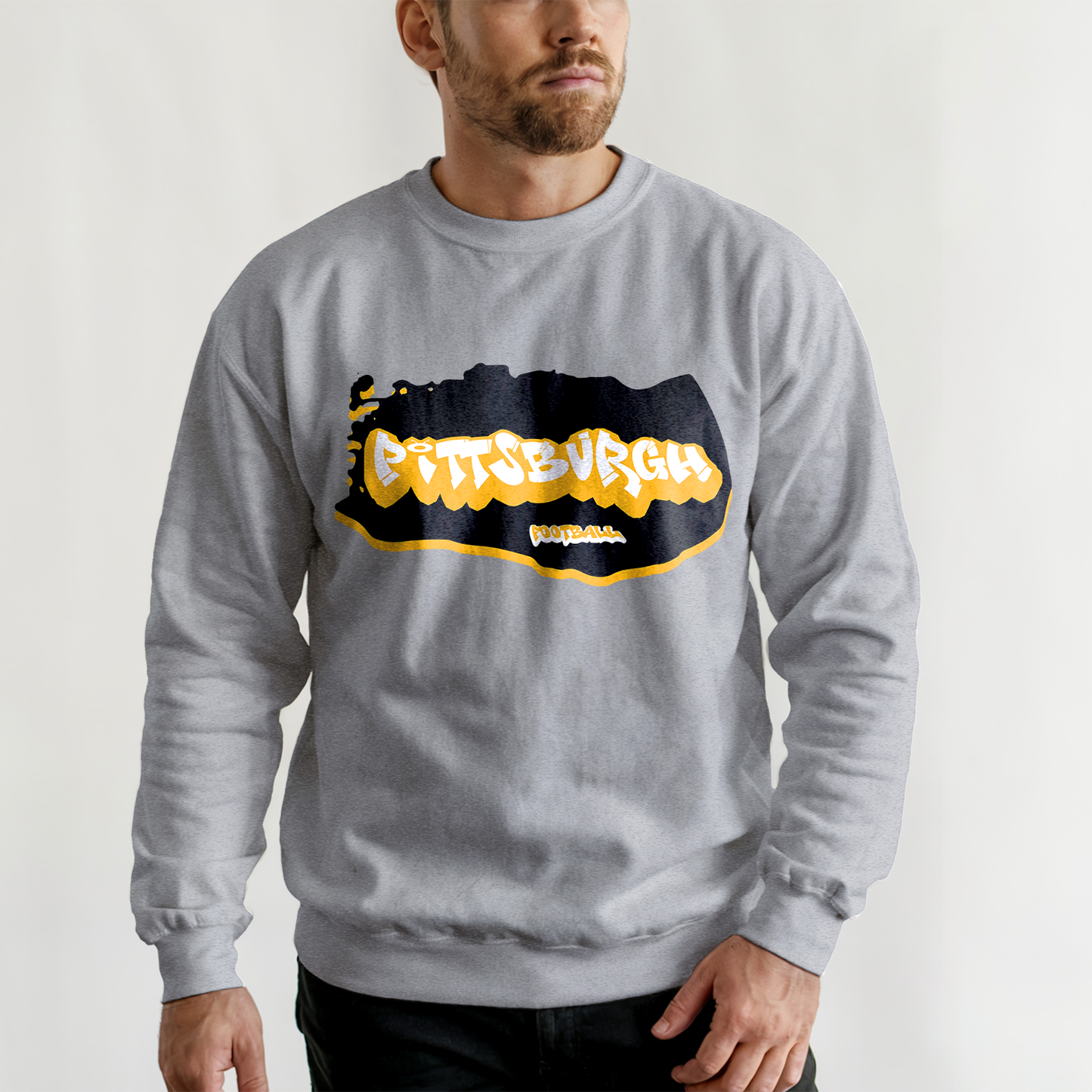 Pittsburgh Football Graffiti Crewneck