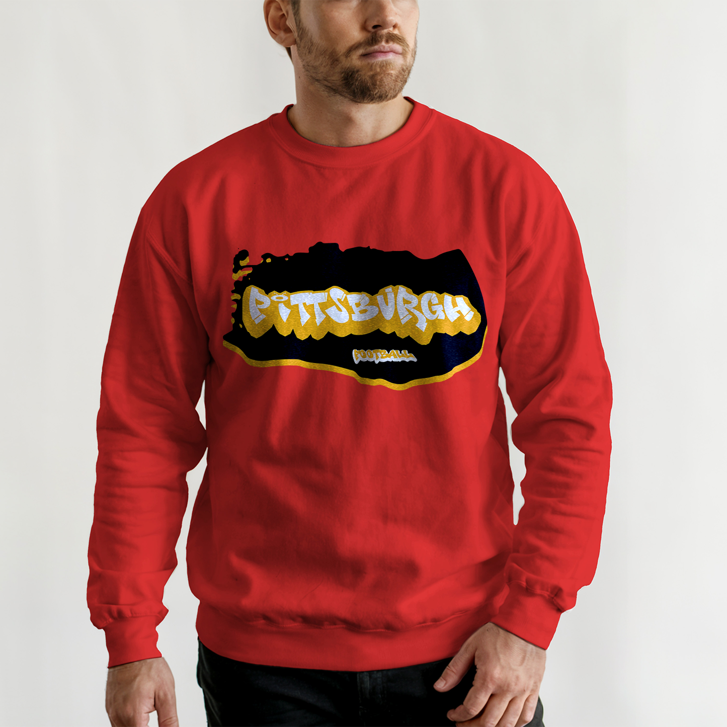 Pittsburgh Football Graffiti Crewneck