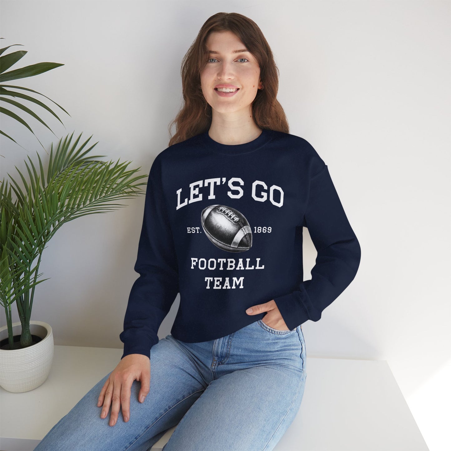 Let’s Go Football Team Crewneck