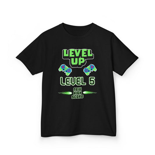 Level Up Birthday Tee | Gamer Birthday Shirt - Level 5