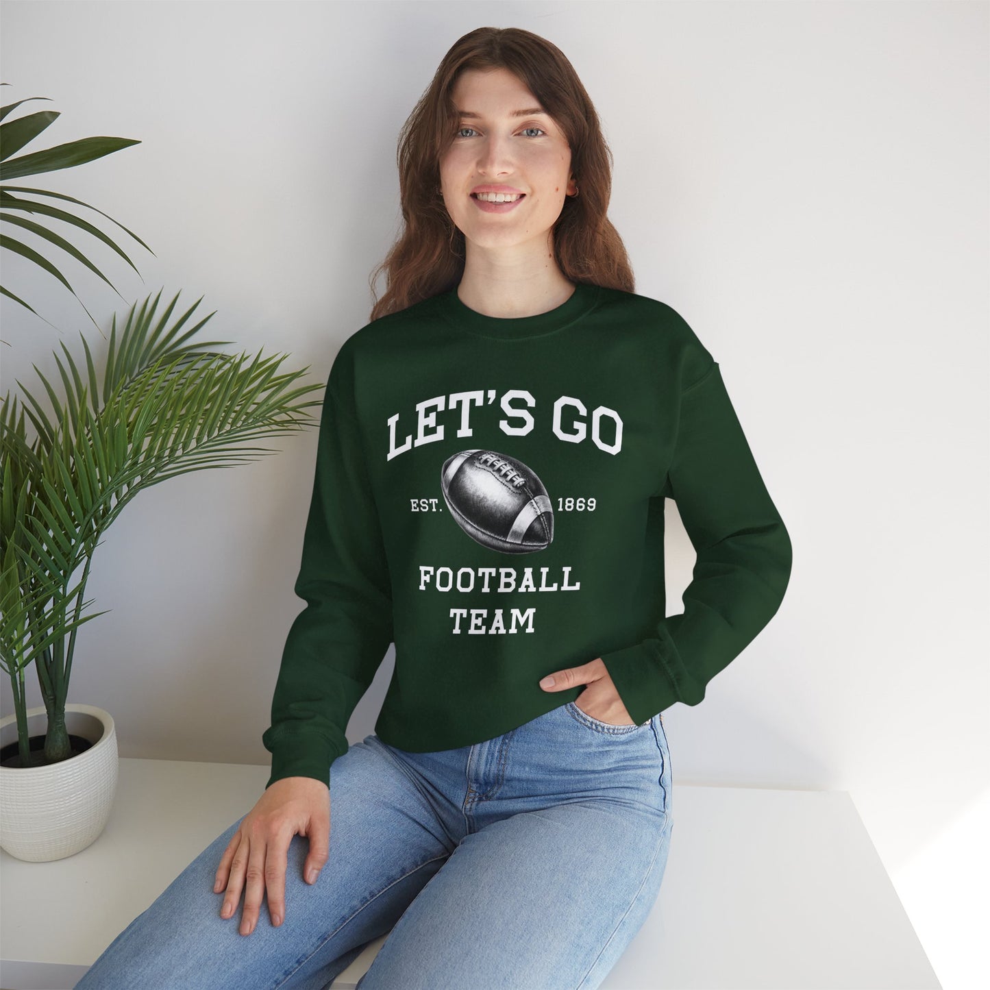 Let’s Go Football Team Crewneck