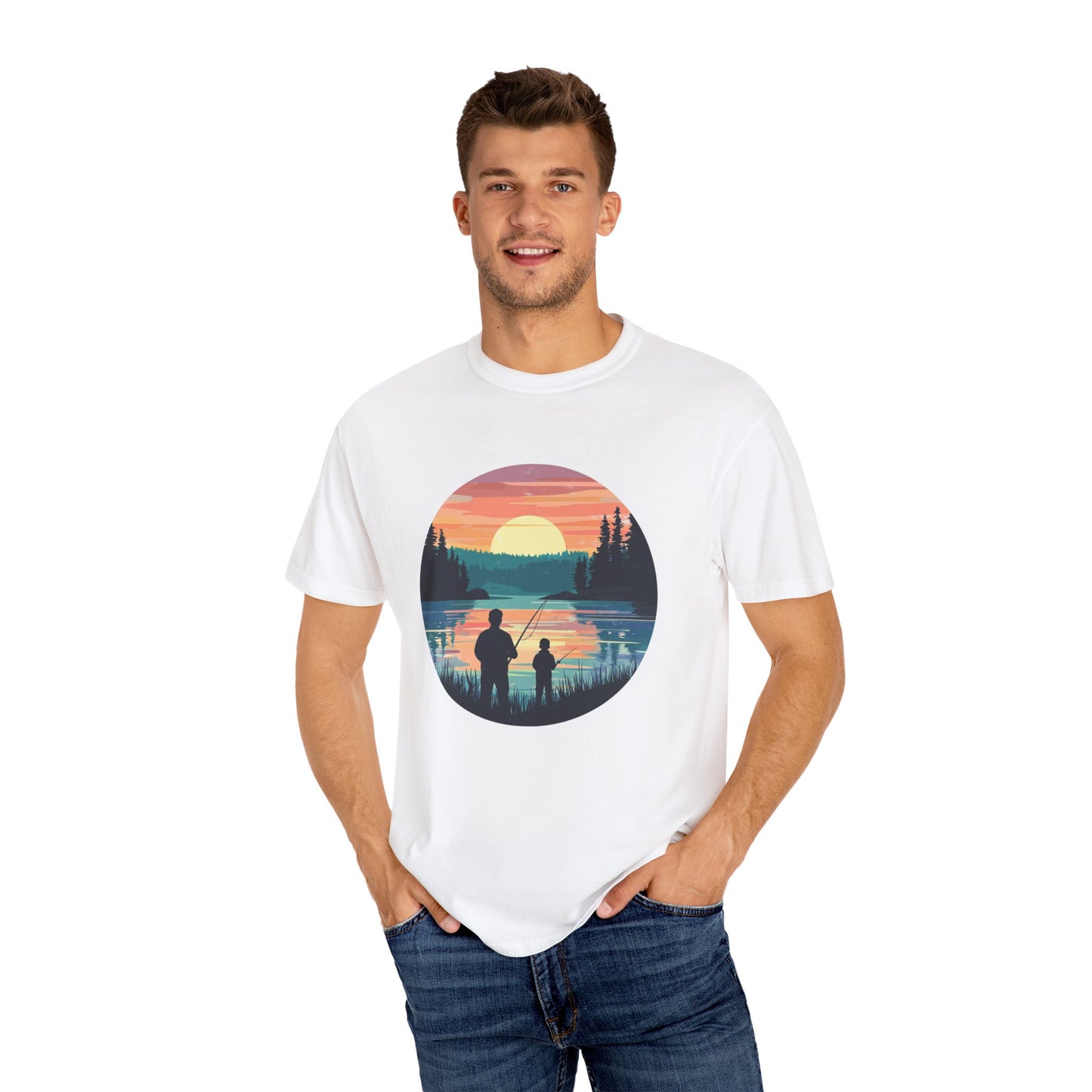 Father, Son, & Fishing Tee