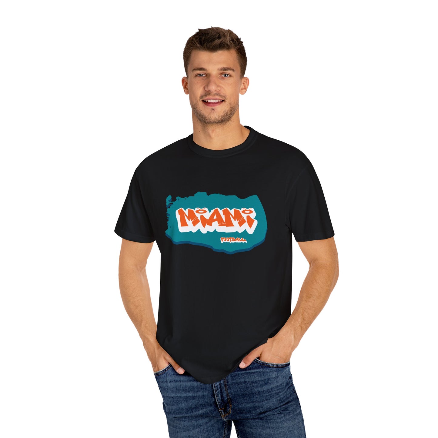 Miami Football Graffiti Tee