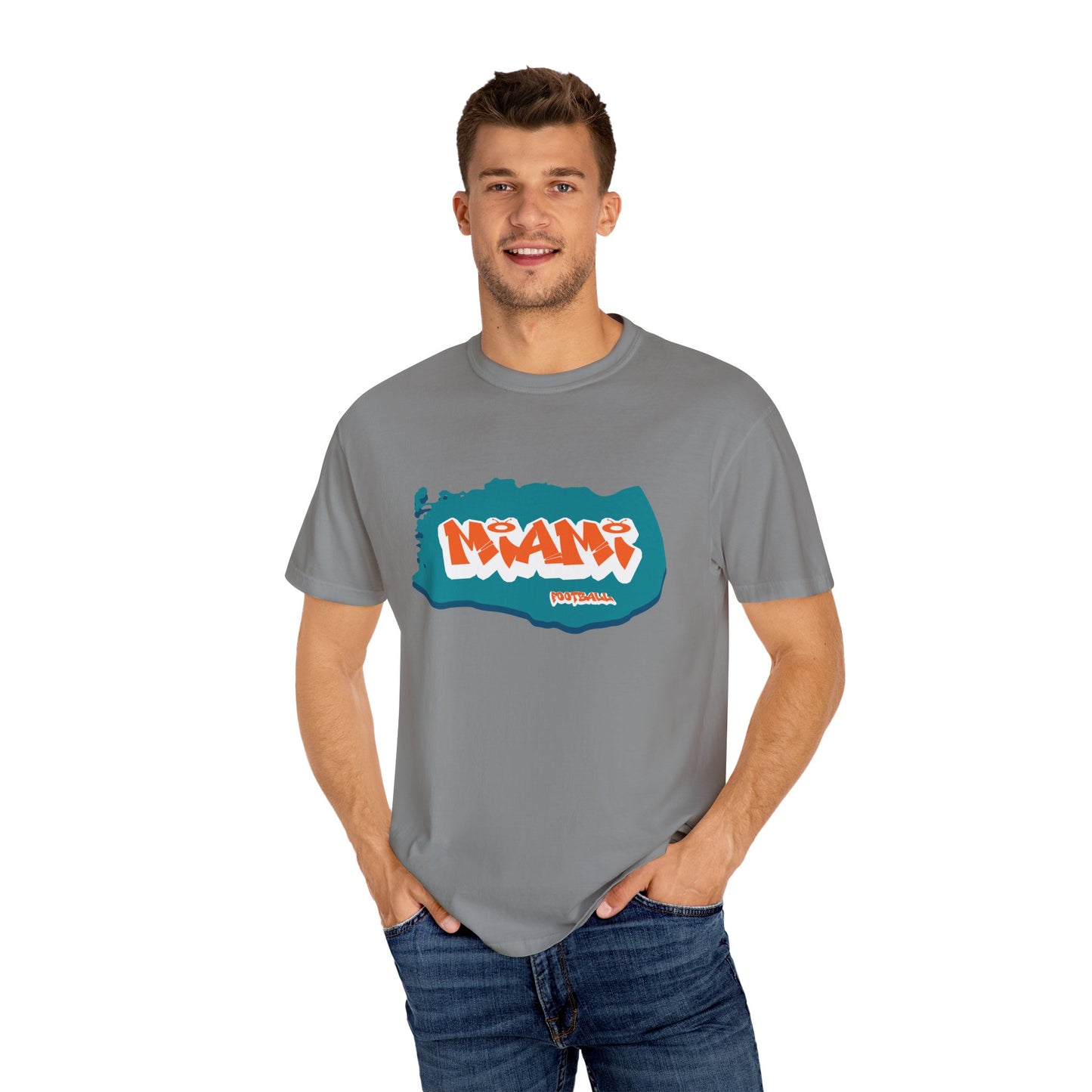 Miami Football Graffiti Tee