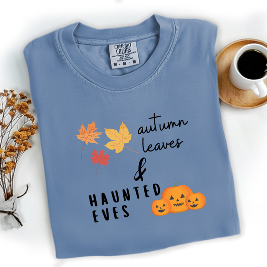Autumn Leaves & Haunted Eves Tee
