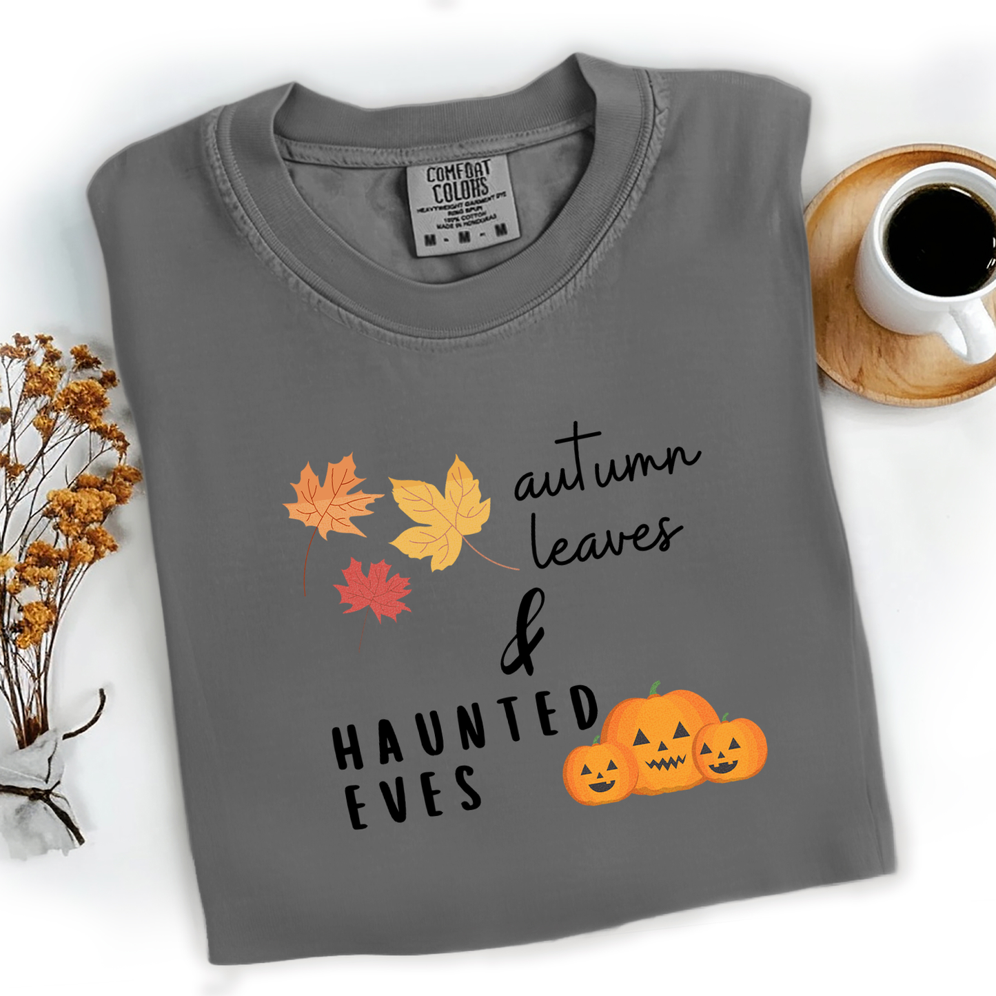 Autumn Leaves & Haunted Eves Tee