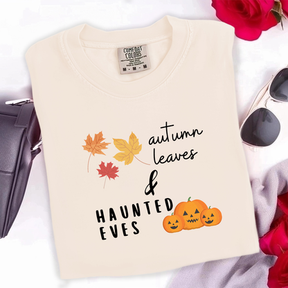 Autumn Leaves & Haunted Eves Tee