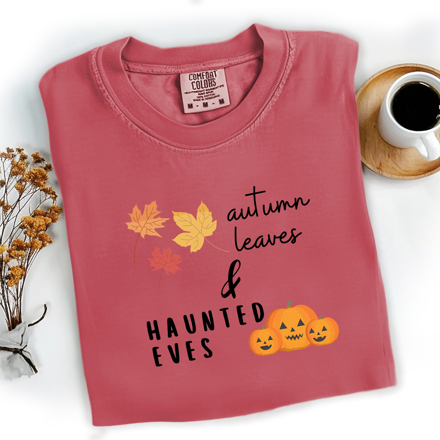 Autumn Leaves & Haunted Eves Tee