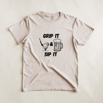 Grip It and Sip It Golf Tee