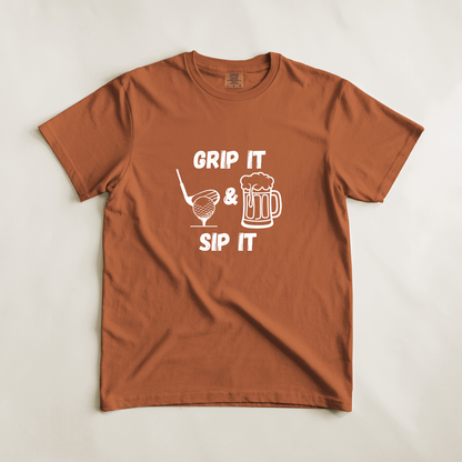 Grip It and Sip It Golf Tee