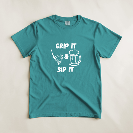 Grip It and Sip It Golf Tee