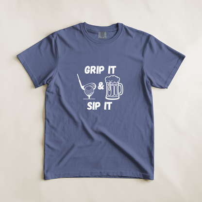 Grip It and Sip It Golf Tee