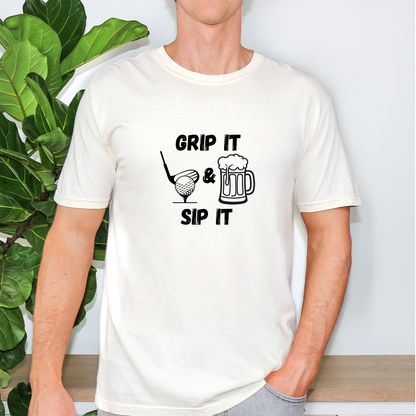 Grip It and Sip It Golf Tee