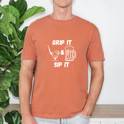 Grip It and Sip It Golf Tee