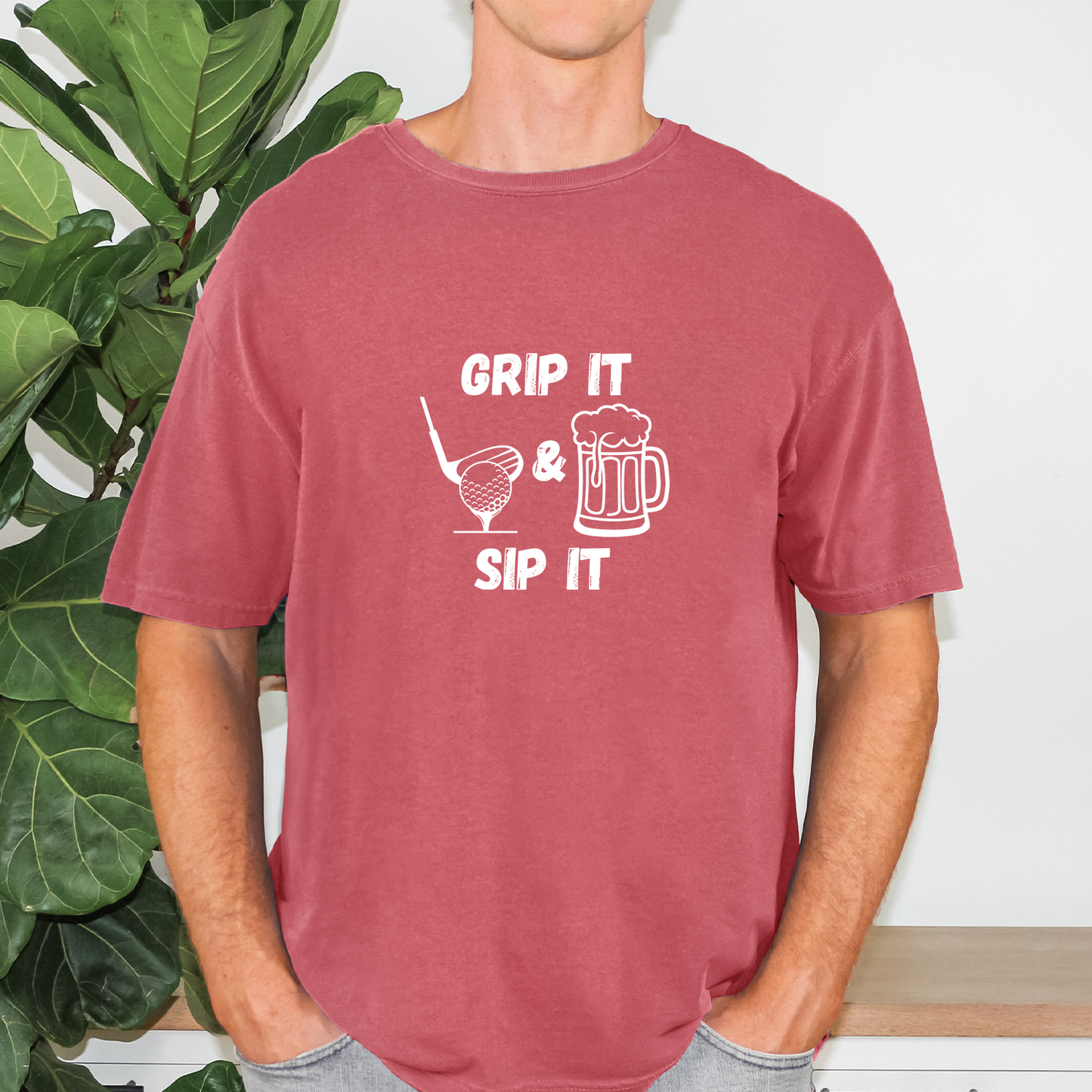 Grip It and Sip It Golf Tee