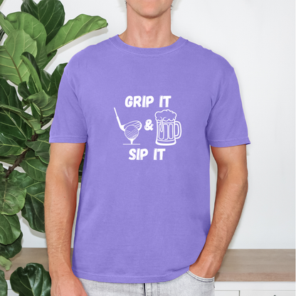 Grip It and Sip It Golf Tee