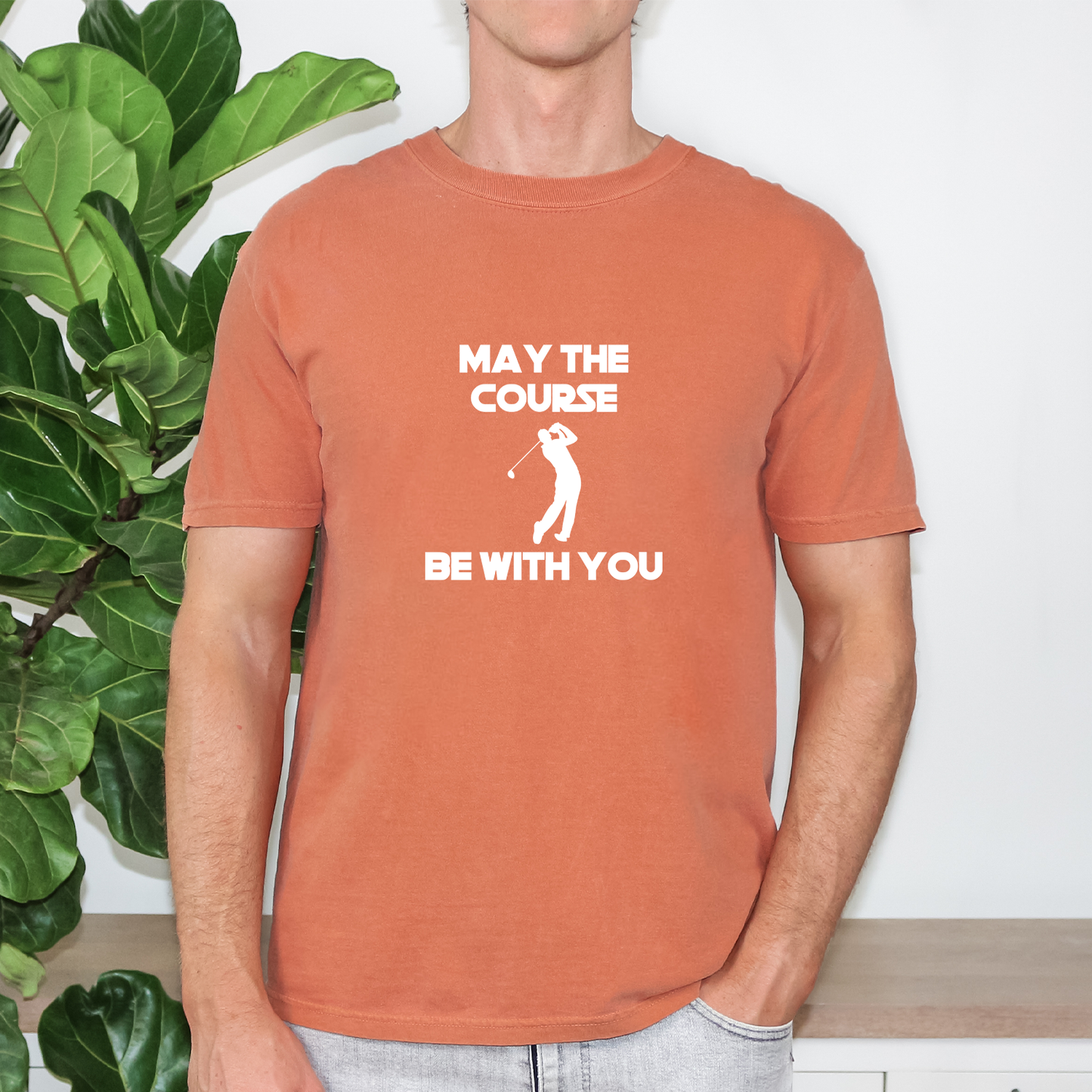 May The Course Be With You Golfer Tee