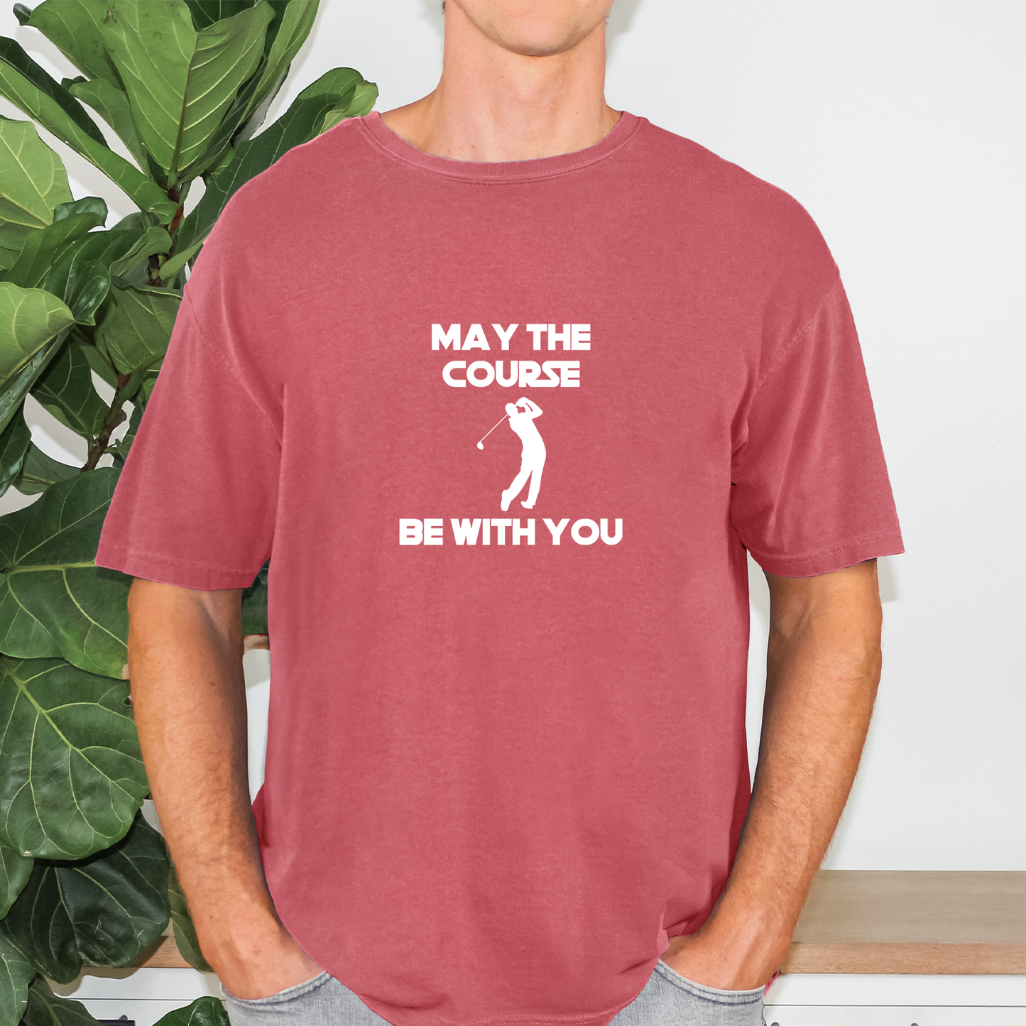 May The Course Be With You Golfer Tee