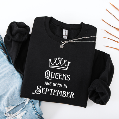 Queens Are Born in September Crewneck
