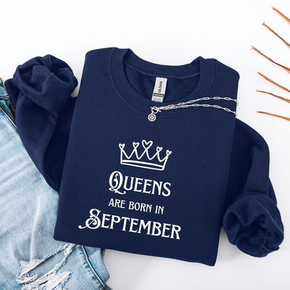 Queens Are Born in September Crewneck