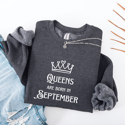 Queens Are Born in September Crewneck