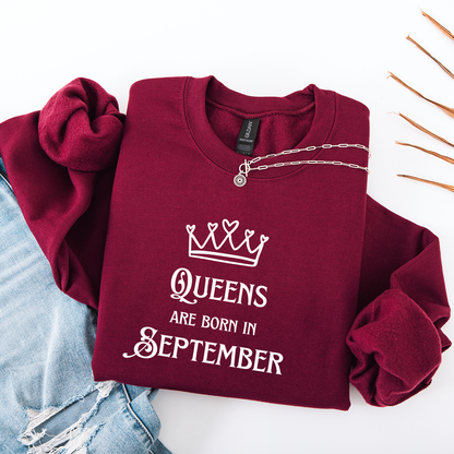 Queens Are Born in September Crewneck