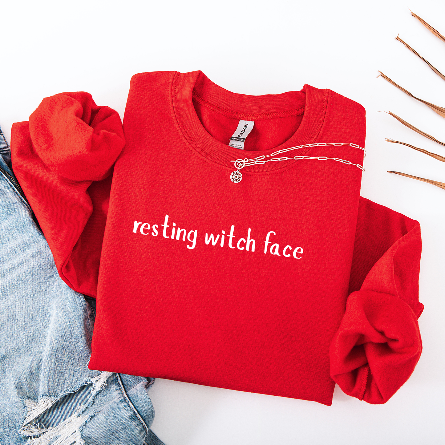 Resting Witch Face Crewneck