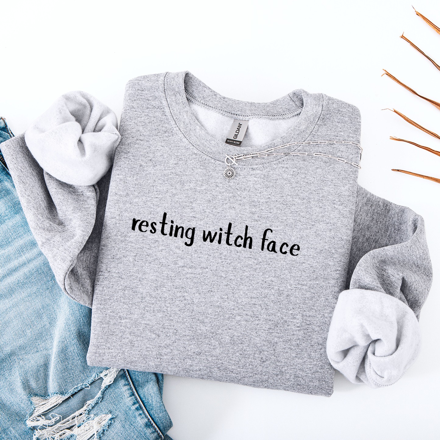Resting Witch Face Crewneck