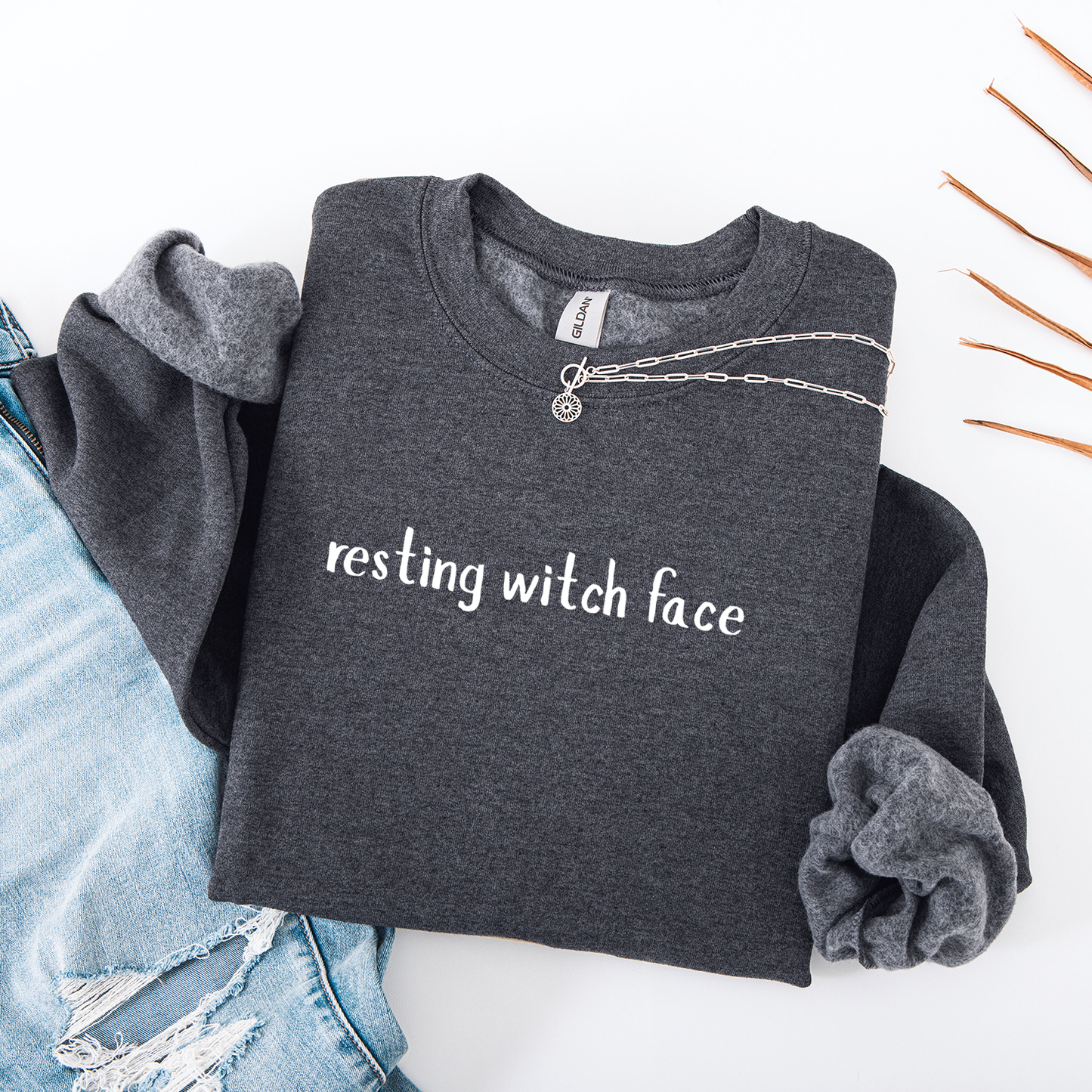 Resting Witch Face Crewneck
