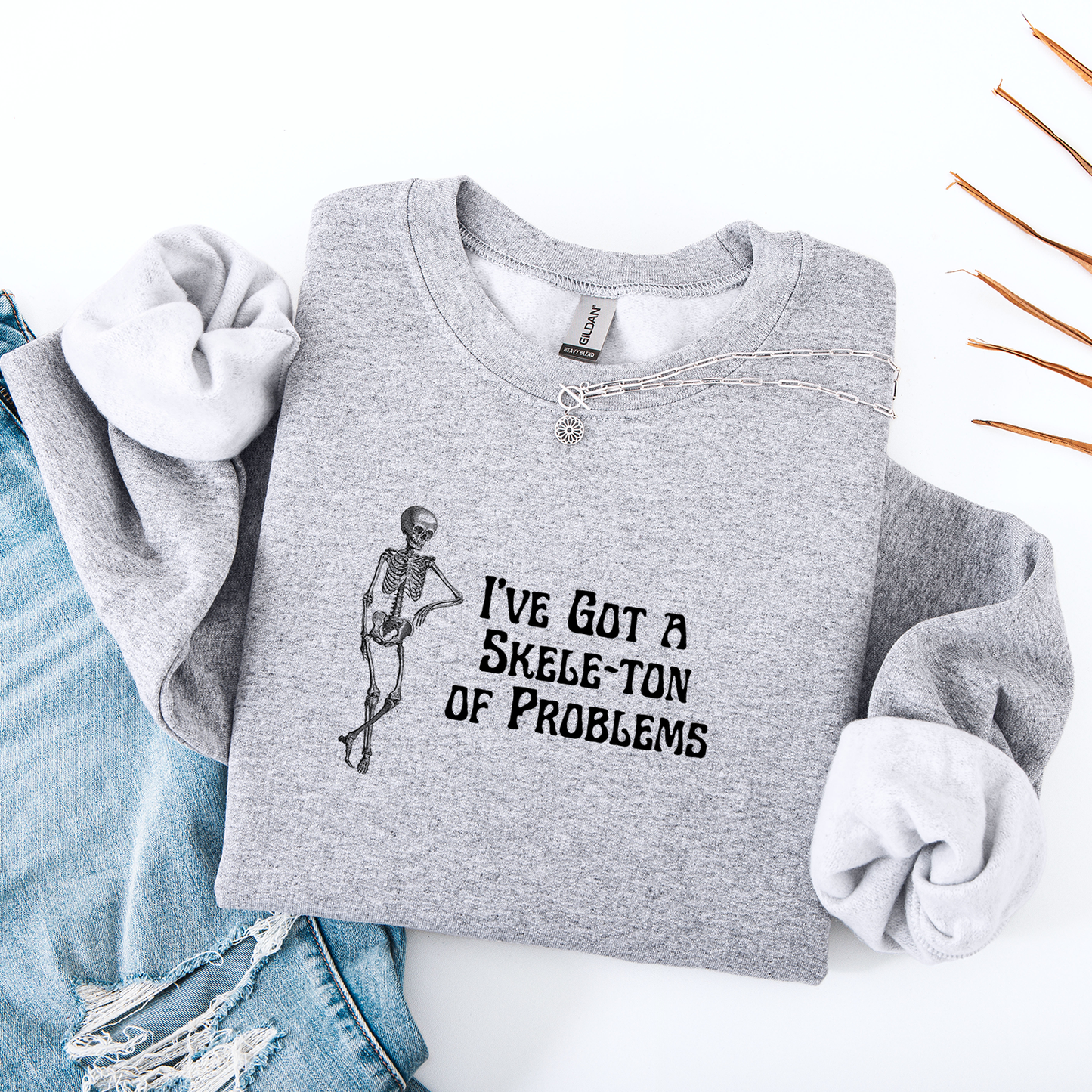 Skele-ton of Problems Crewneck