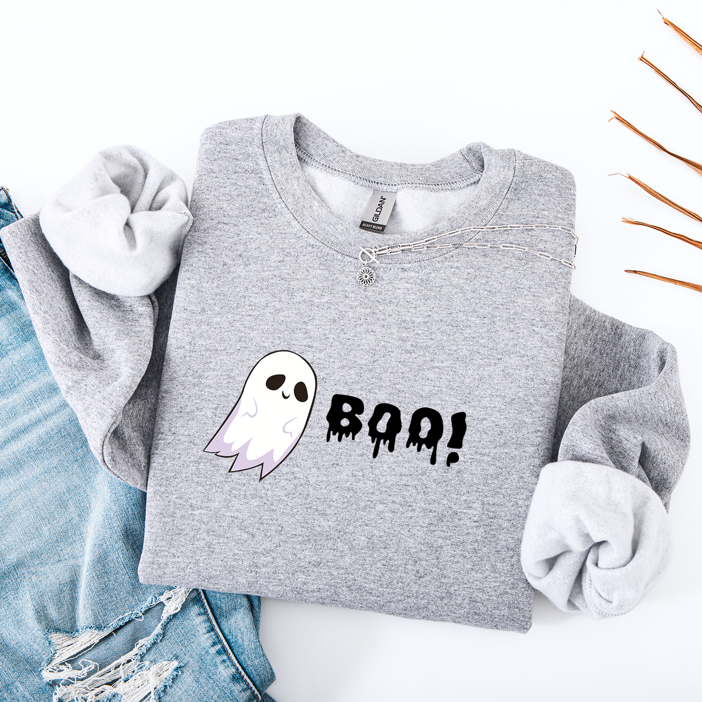 BOO Ghost Crewneck