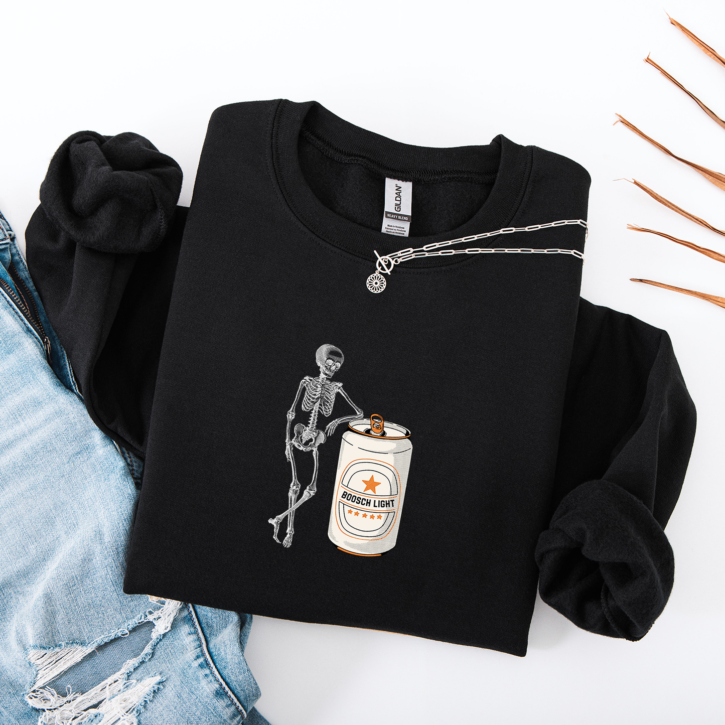 Boosch Light Skeleton Crewneck