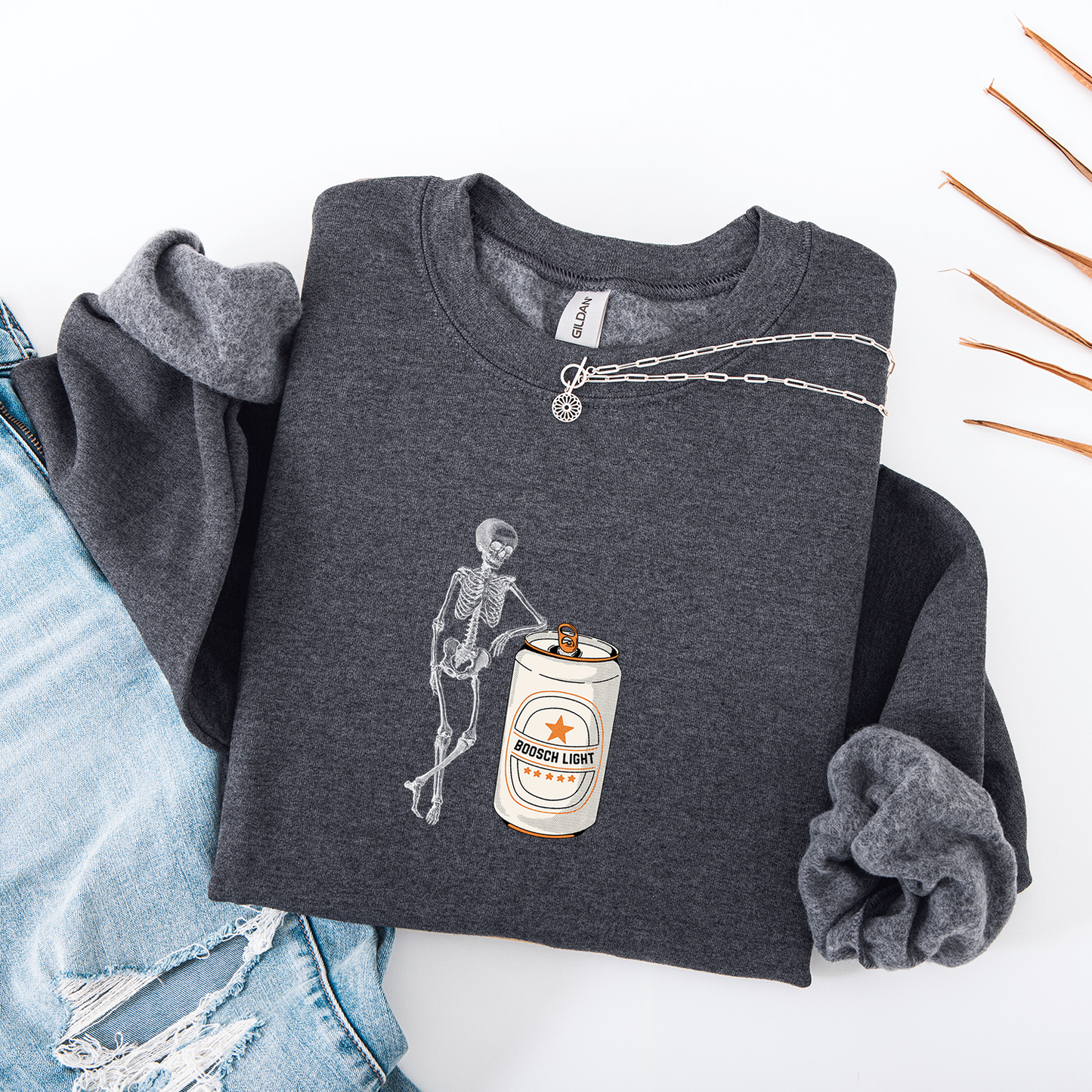 Boosch Light Skeleton Crewneck
