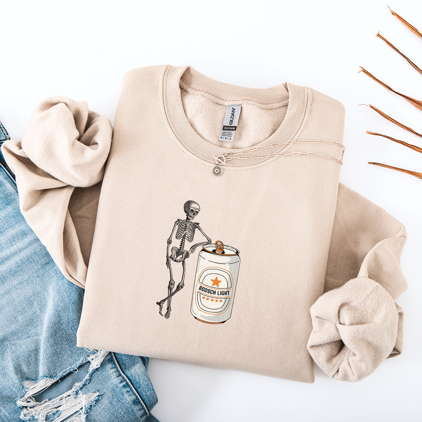 Boosch Light Skeleton Crewneck