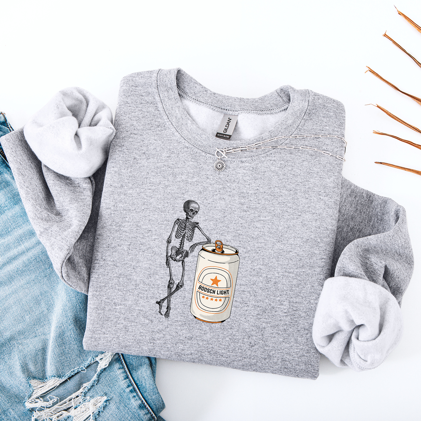 Boosch Light Skeleton Crewneck