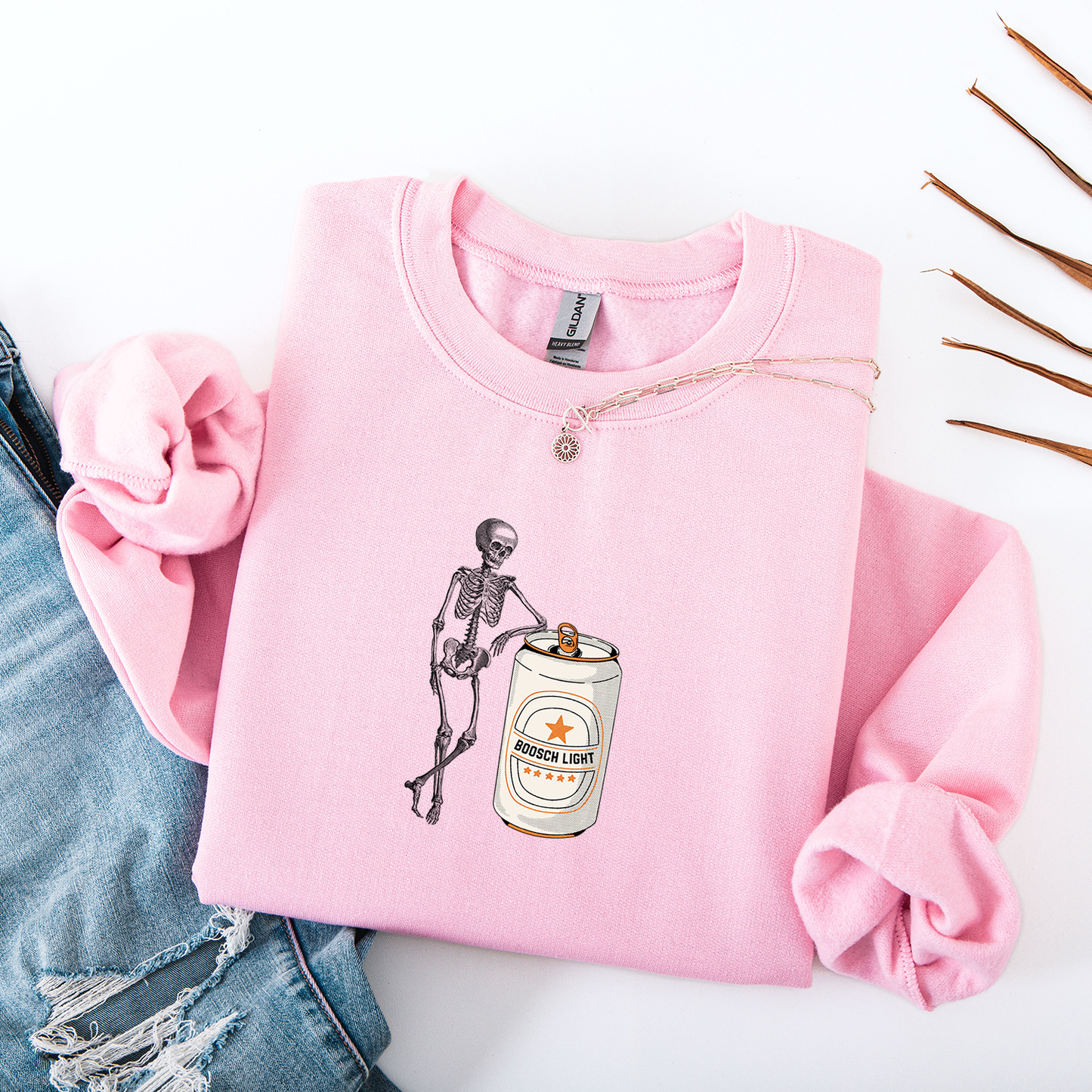 Boosch Light Skeleton Crewneck