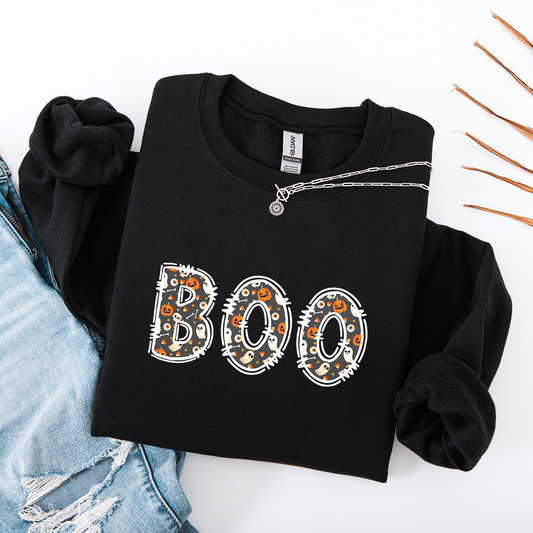BOO Letters Crewneck