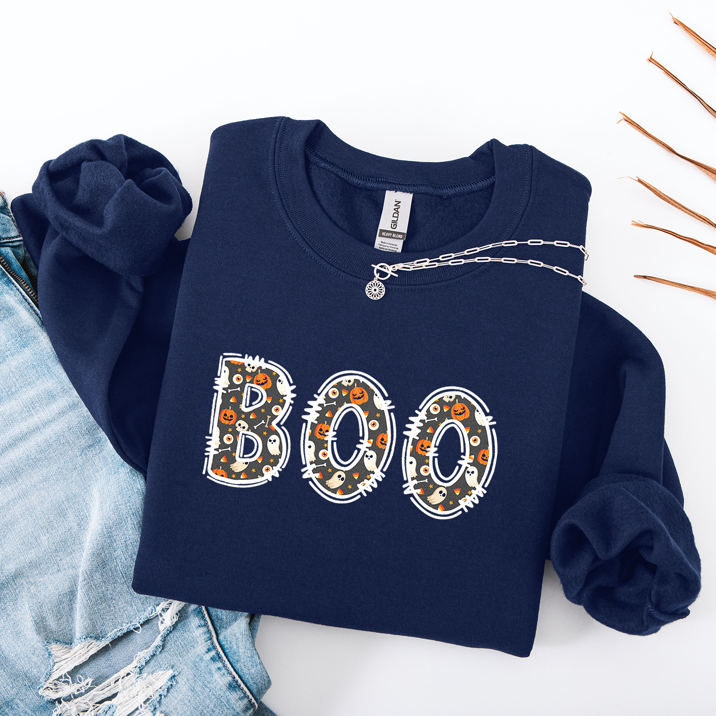 BOO Letters Crewneck