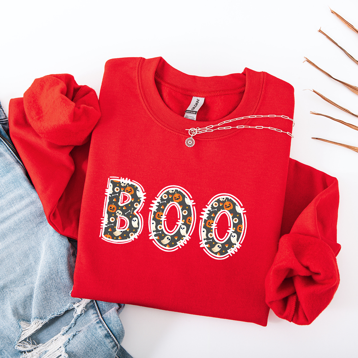 BOO Letters Crewneck