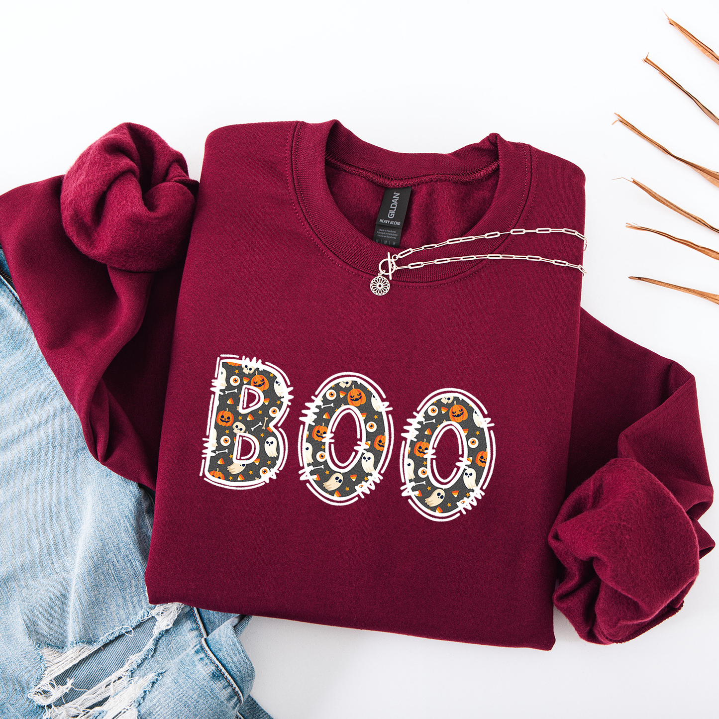 BOO Letters Crewneck