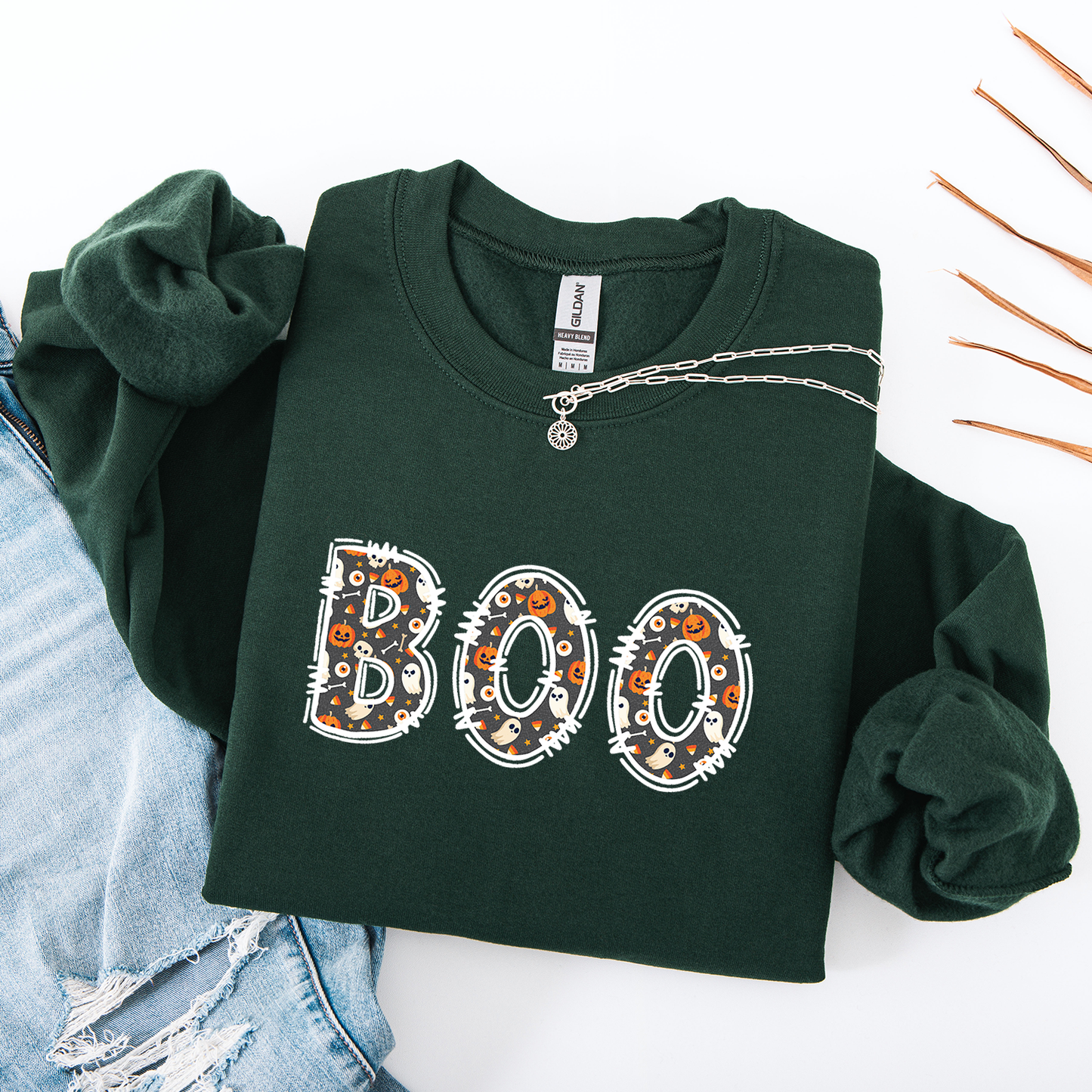 BOO Letters Crewneck